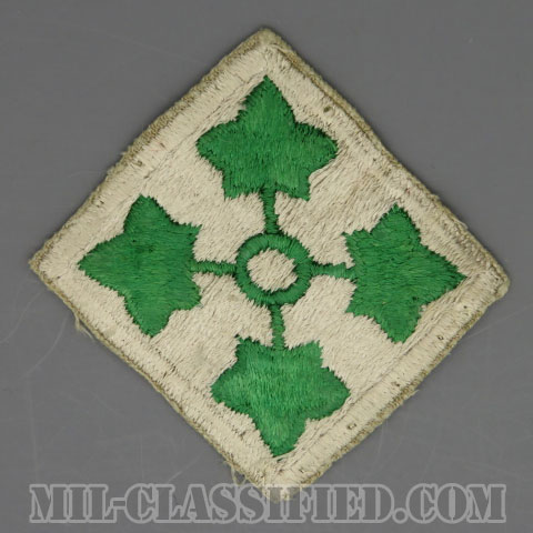 第4歩兵師団（4th Infantry Division）[カラー/カットエッジ/パッチ/中古1点物]の画像