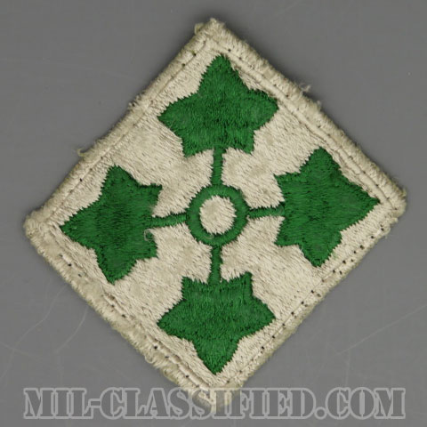 第4歩兵師団（4th Infantry Division）[カラー/カットエッジ/パッチ/中古1点物]の画像