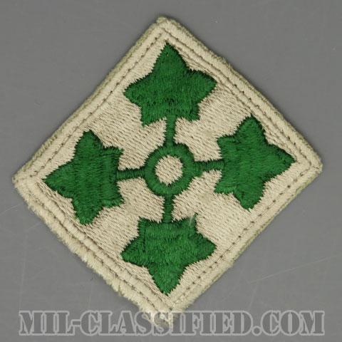 第4歩兵師団（4th Infantry Division）[カラー/カットエッジ/パッチ/中古1点物]の画像