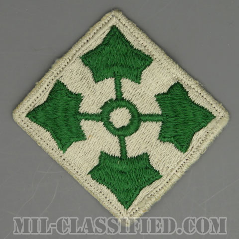 第4歩兵師団（4th Infantry Division）[カラー/カットエッジ/パッチ/中古1点物]の画像