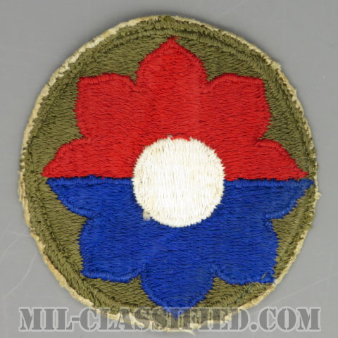第9歩兵師団（9th Infantry Division）[カラー/カットエッジ/パッチ/中古1点物]の画像
