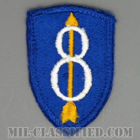 第8歩兵師団（8th Infantry Division）[カラー/カットエッジ/パッチ/中古1点物]の画像