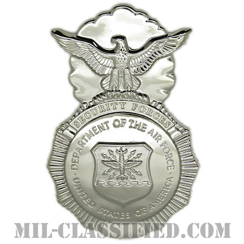 空軍警備隊章 (セキュリティーフォース)（Security Forces Badge）[カラー/鏡面仕上げ/バッジ/クラッチバック]画像
