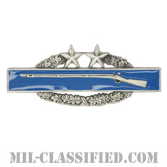 戦闘歩兵章 (サード)（Combat Infantryman Badge (CIB), Third Award）[カラー/燻し銀/バッジ]の画像