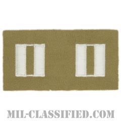 大尉（Captain (CPT)）[カラー/カーキ生地/階級章/ペア（2枚1組）/レプリカ]の画像
