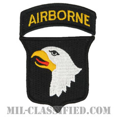 第101空挺師団（101st Airborne Division）[カラー/メロウエッジ/エアボーンタブ付/パッチ/ノベルティ]の画像