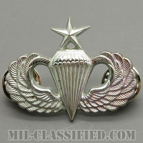 空挺章 (シニア)（Parachutist Badge, Senior, Senior）[カラー/フランス製（J.BALME FRANCE）/バッジ/中古1点物]の画像