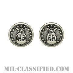 空軍用 (-1994)（Air Force Service Cap Button） [耳章（サービスキャップ顎紐固定ボタン/キャップボタン）/ペア（2個1組）]の画像