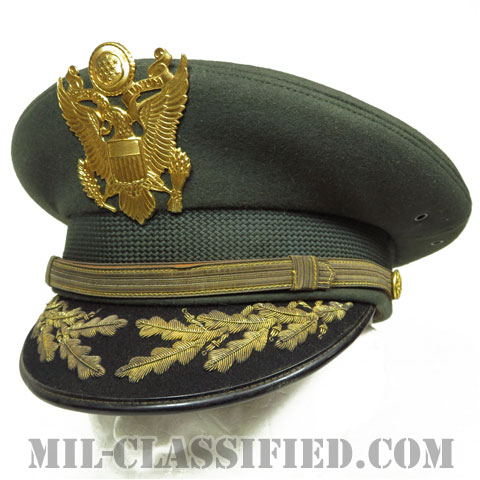 陸軍将校（佐官）用制帽（Service Cap, Field Grade Officer）7 1/8（57cm）[グリーンユニフォーム用制帽/帽章付/1954-1960s/中古1点物]画像
