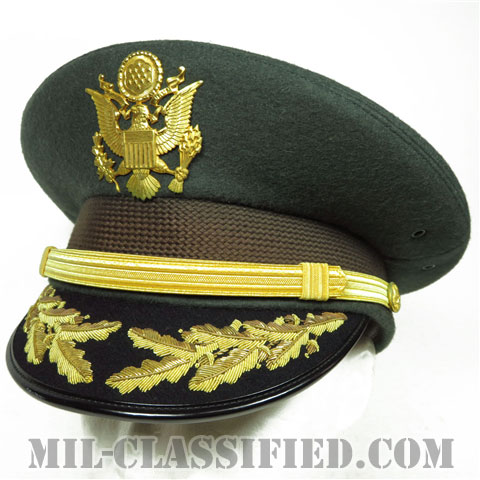 陸軍将校（佐官）用制帽（Service Cap, Field Grade Officer）7 1/4（58cm）[グリーンユニフォーム用制帽/帽章付/中古1点物]の画像