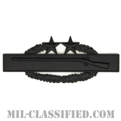 戦闘歩兵章 (サード)（Combat Infantryman Badge (CIB), Third Award）[サブデュード（ブラックメタル）/バッジ]の画像