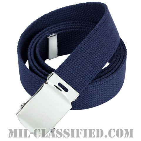 米軍 ブルー・トラウザーズベルト (ドレス用シルバーバックル) [レプリカ]の画像