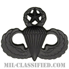 空挺章 (マスター)（Parachutist Badge, Master）[サブデュード（ブラックメタル）/バッジ]画像