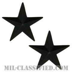 准将（Brigadier General (BG)）[サブデュード（ブラックメタル）/階級章/バッジ/ペア（2個1組）]の画像