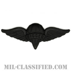 パラシュート整備士 (パラシュートリガー)（Parachute Rigger Badge）[サブデュード（ブラックメタル）/バッジ]画像