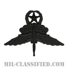 自由降下章 (マスター)（Military Freefall Parachutist Badge, HALO, Jumpmaster）[サブデュード（ブラックメタル）/バッジ]画像