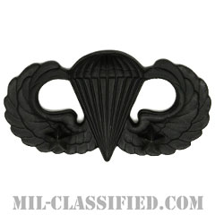 戦闘空挺章 (ベーシック) 降下2回（Combat Parachutist Badge, Basic, Two Jump）[サブデュード（ブラックメタル）/バッジ]の画像