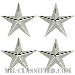 少将（Major General (MG)）[カラー/階級章/バッジ/ペア（2個1組）]の画像