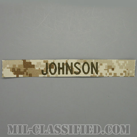 JOHNSON [MARPAT/デザート/海兵隊ネームテープ/生地テープパッチ]の画像