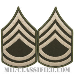 一等軍曹（Sergeant First Class (SFC)）[AGSU/メロウエッジ/階級章（男性用）/パッチ/ペア（2枚1組）]画像