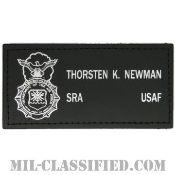 THORSTEN K. NEWMAN上等空兵 (空軍警備隊章(セキュリティーポリス))（Senior Airman, Security Police Badge）[レザーネームタグ/ベルクロ付パッチ]画像
