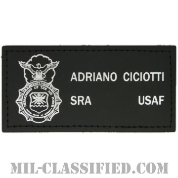 ADRIANO CICIOTTI上等空兵 (空軍警備隊章(セキュリティーポリス))（Senior Airman, Security Police Badge）[レザーネームタグ/ベルクロ付パッチ]画像