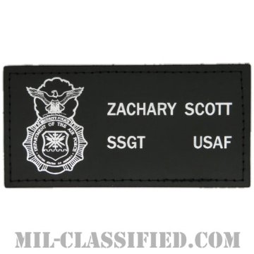 ZACHARY SCOTT軍曹 (空軍警備隊章(セキュリティーポリス))（Staff Sergeant, Security Police Badge）[レザーネームタグ/ベルクロ付パッチ]画像