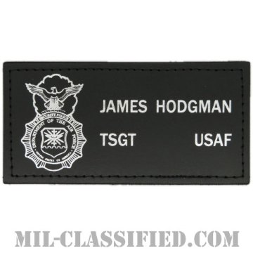 JAMES HODGMAN技能軍曹 (空軍警備隊章(セキュリティーポリス))（Technical Sergeant, Security Police Badge）[レザーネームタグ/ベルクロ付パッチ]画像