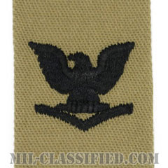 三等兵曹（Petty Officer Third Class）[デザート/海軍階級章/生地テープパッチ/ペア（2枚1組）]の画像