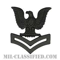 二等兵曹（Petty Officer Second Class）[サブデュード（ブラックメタル）/海軍階級章/キャップ用/バッジ]画像
