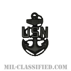 上等兵曹（Chief Petty Officer）[サブデュード（ブラックメタル）/海軍階級章/キャップ用/バッジ]画像
