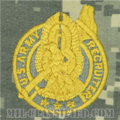 陸軍募兵章 (ゴールド)（Army Recruiter Badge, Gold）[UCP（ACU）/パッチ]画像