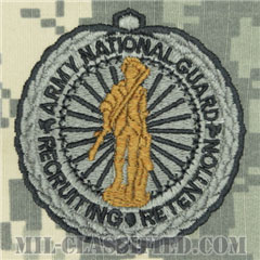 州兵募兵維持章 (シニア)（Army National Guard Recruiting and Retention Badge, Senior）[UCP（ACU）/パッチ]の画像