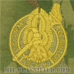 陸軍募兵章 (ゴールド)（Army Recruiter Badge, Gold）[OCP（7C）/パッチ]の画像
