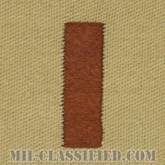 少尉（Ensign）[デザート/海軍階級章/生地テープパッチ/ペア（2枚1組）]の画像