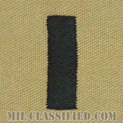 中尉（Lieutenant Junior Grade）[デザート/海軍階級章/生地テープパッチ/ペア（2枚1組）]の画像