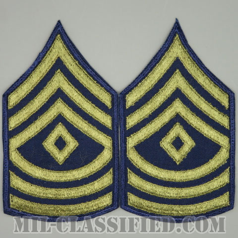 先任曹長（First Sergeant (1SG)）[カットエッジ/階級章（1951-1959）/パッチ/ペア（2枚1組）]の画像