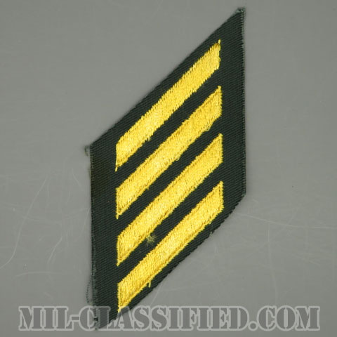 年功章 4連(勤続12年)（Service Stripe）[グリーン・ツイル生地/1950s/パッチ/1点物]の画像