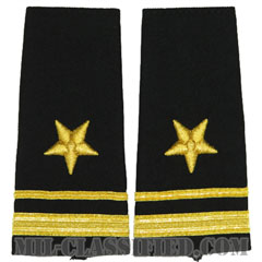中尉（Lieutenant Junior Grade, Line Officer）[ショルダー階級章/ペア（2枚1組）]画像