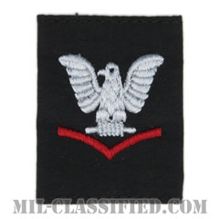 三等兵曹（レッド）（Petty Officer Third Class）[コールドウェザーパーカー用（ブラック）スライドオン階級章]の画像