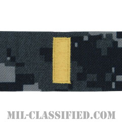 少尉（Ensign）[NWU Type1/襟用階級章/生地テープパッチ/ペア（2枚1組）]画像