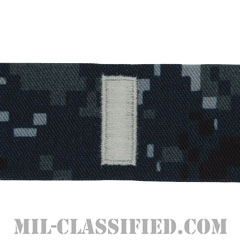 中尉（Lieutenant Junior Grade）[NWU Type1/襟用階級章/生地テープパッチ/ペア（2枚1組）]画像