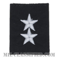 少将 (上級少将)（Rear Admiral Upper Half (RADM)）[コールドウェザーパーカー用（ブラック）スライドオン階級章]の画像