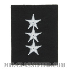 中将（Vice Admiral (VADM)）[コールドウェザーパーカー用（ブラック）スライドオン階級章]の画像