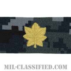 少佐（Lieutenant Commander）[NWU Type1/襟用階級章/生地テープパッチ/ペア（2枚1組）]の画像