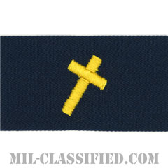 キリスト教従軍牧師科章（Chaplain Corps, Christian）[カバーオール/海軍徽章/生地テープパッチ]の画像