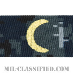 イスラム教従軍牧師科章（Chaplain Corps, Muslim）[NWU Type1/海軍徽章/生地テープパッチ]の画像