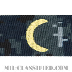 イスラム教従軍牧師科章（Chaplain Corps, Muslim）[NWU Type1/海軍徽章/生地テープパッチ]画像