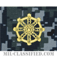 仏教従軍牧師科章（Chaplain Corps, Buddhist）[NWU Type1/海軍徽章/生地テープパッチ]の画像