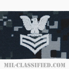 一等兵曹（Petty Officer First Class）[NWU Type1/キャップ用階級章/生地テープパッチ]画像